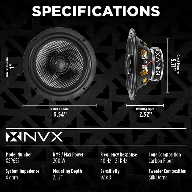 NVX X-Series Rear Speaker Upgrade Kit Image 3