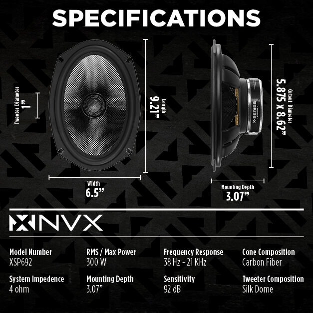 NVX X-Series Rear Speaker Upgrade Kit Image 3