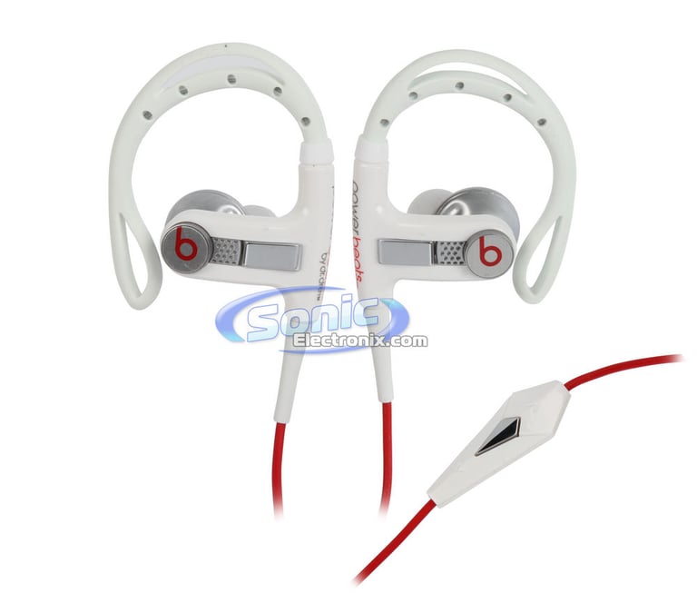 Monster PowerBeats By Dr. Dre (MH BTS IE LJ WH) White In-Ear Headphones Image 1