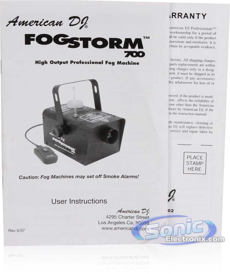 American DJ FOG STORM 700 Open Box Image 5