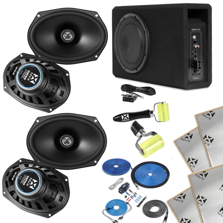 NVX Audio Upgrade Kit &ndash; QB10SPA with 2 Pair 6x9" Speakers Image 3