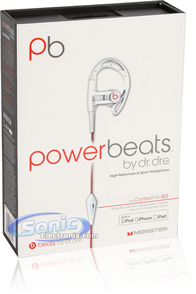 Monster PowerBeats By Dr. Dre (MH BTS IE LJ WH) White In-Ear Headphones Image 11