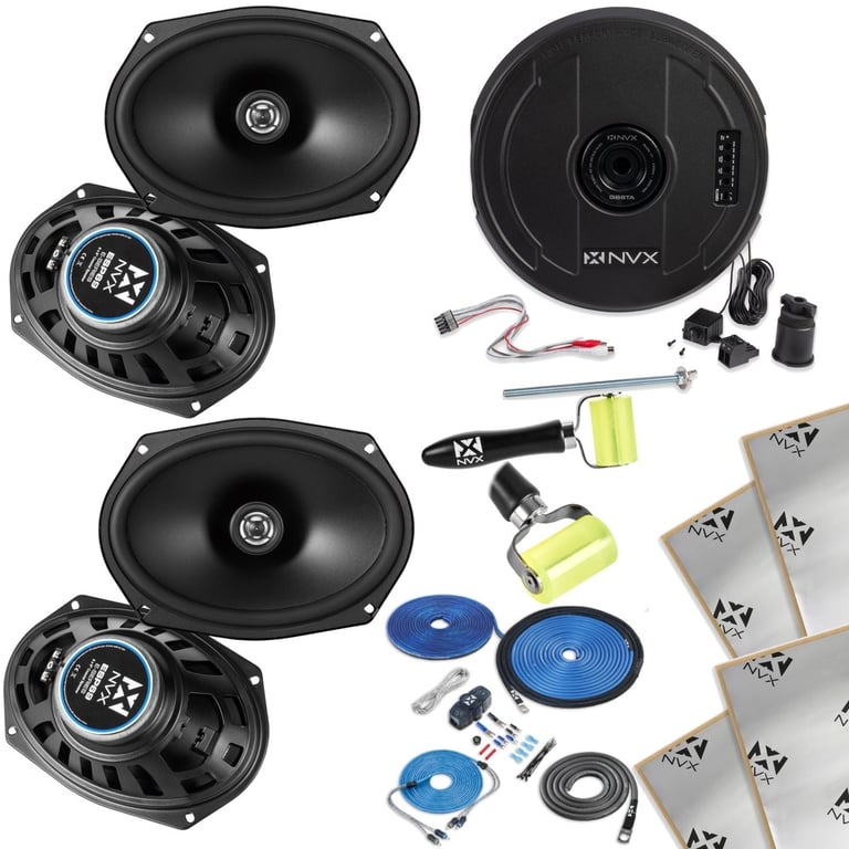 NVX Audio Upgrade Kit &ndash; QBSTA & Two Pair 6x9" Speakers Image 3