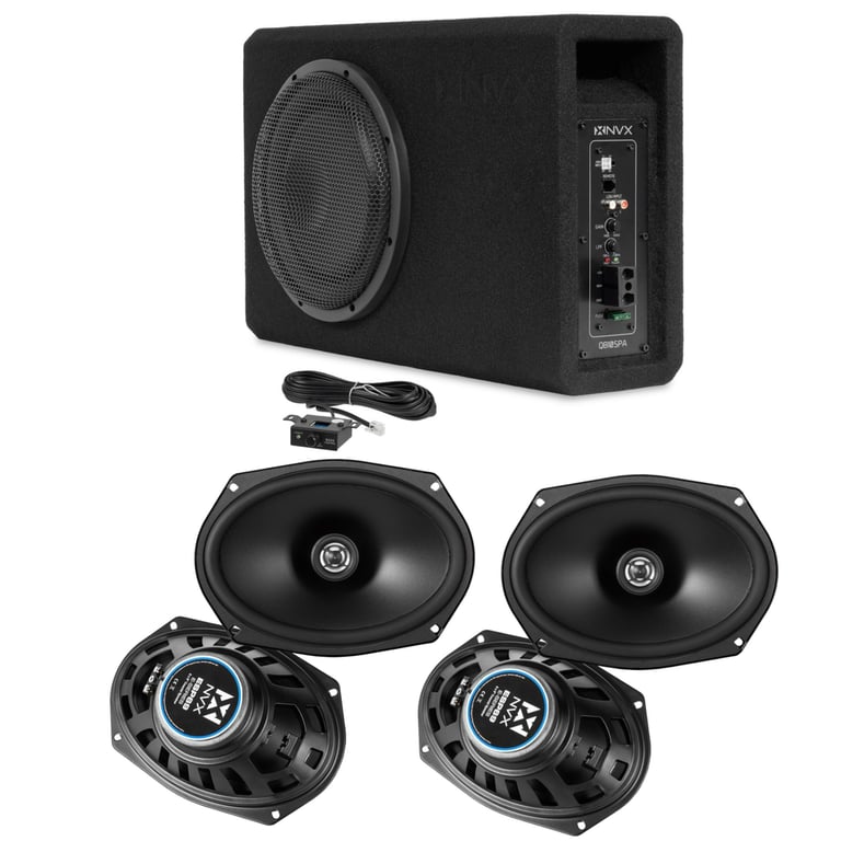 NVX Audio Upgrade Kit &ndash; QB10SPA with 2 Pair 6x9" Speakers Image 1