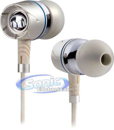 Monster Turbine Pearl High Performance In-Ear Headphones Speakers/Earbuds (Pearl White) Image 1