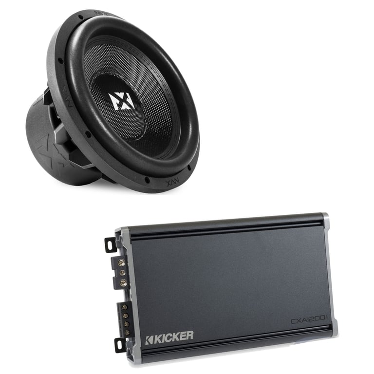 NVX VCW122 Version 3 with Kicker CXA1200.1 Image 1