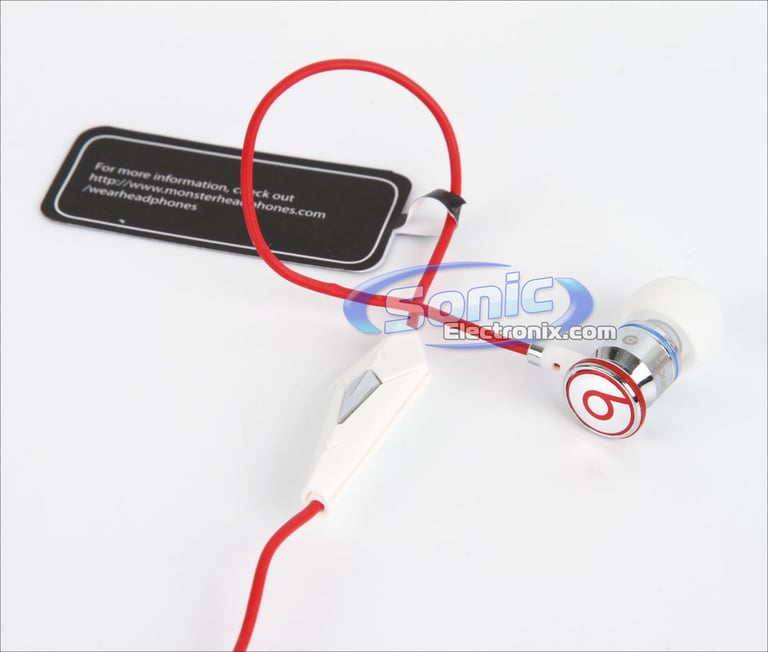 Monster Cable iBeats In-Ear Red Headphones (MH IBTS IE RD) Image 3