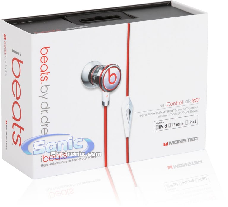 Monster Cable iBeats In-Ear Red Headphones (MH IBTS IE RD) Image 8