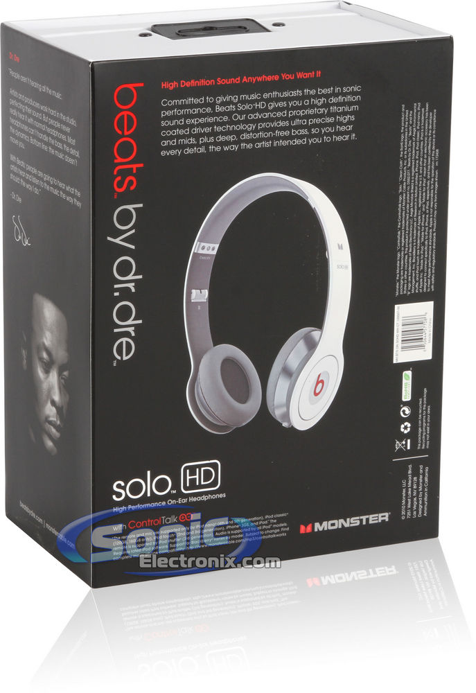 Monster Cable Beats by Dr. Dre SOLO HD White Edition Image 17