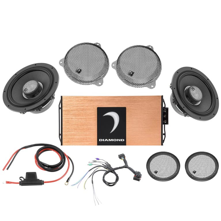 Diamond Audio 4-Speaker Sound Packs for Tour Pack - 1/2" Spacer Required Image 1
