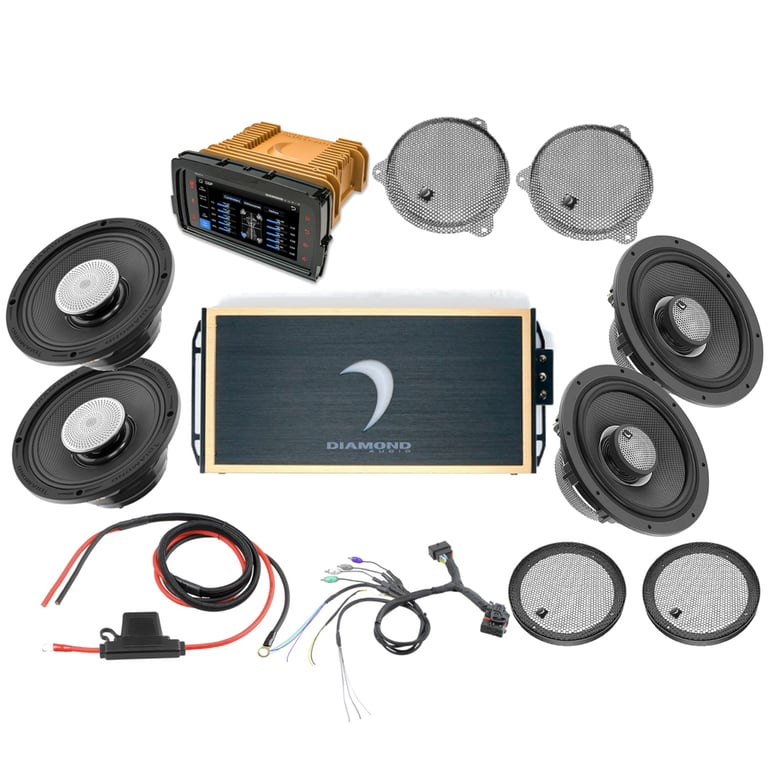 Diamond Audio 4-Speaker Sound Packs for Tour Pack - 1/2" Spacer Required Image 1