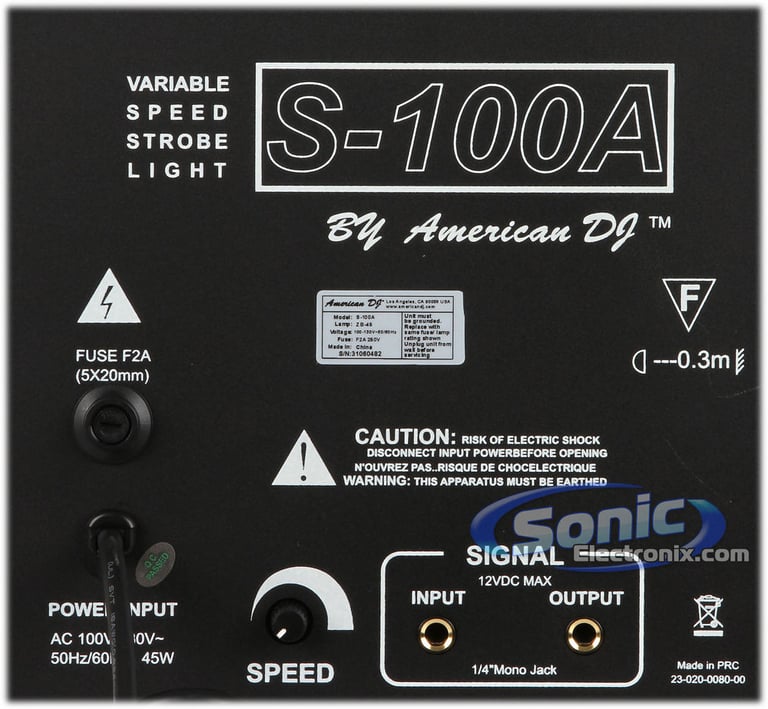 American DJ S-100A Image 4