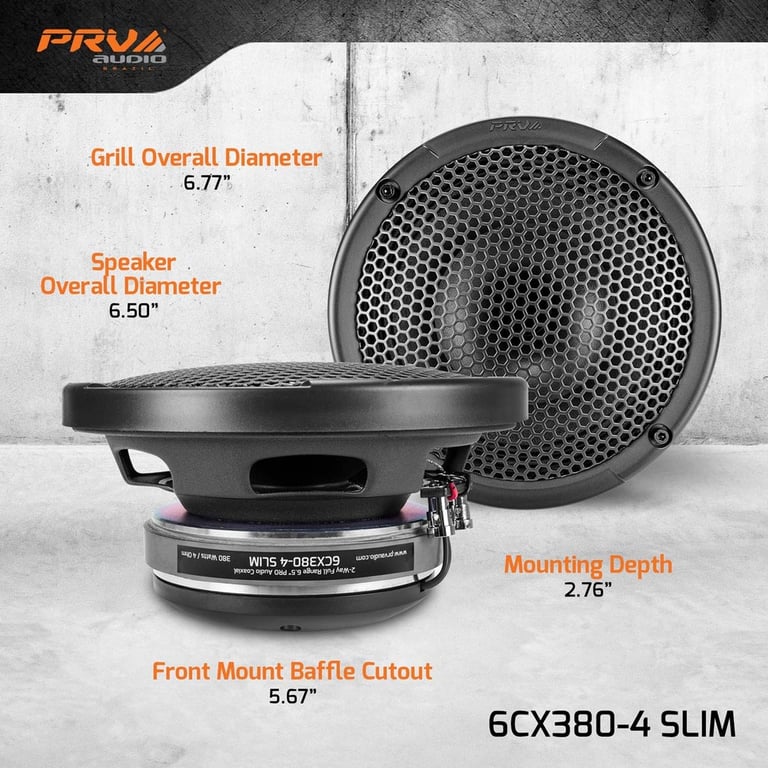 PRV Audio 6CX380-4 SLIM (Sold Individually) Image 8
