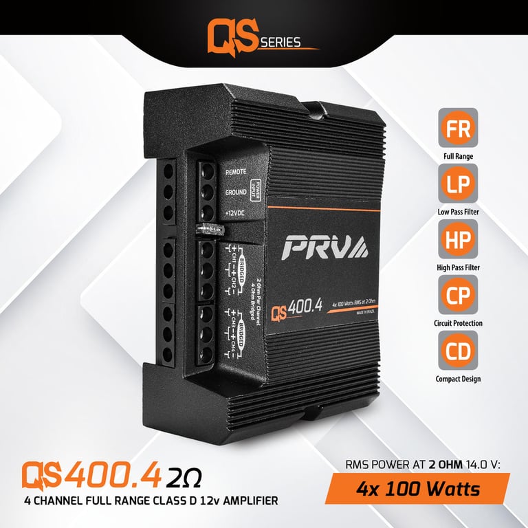 PRV Audio QS400.4 2 Ohm Image 8