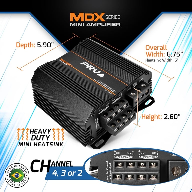 PRV Audio MDX1200.4 2 Ohm Image 6
