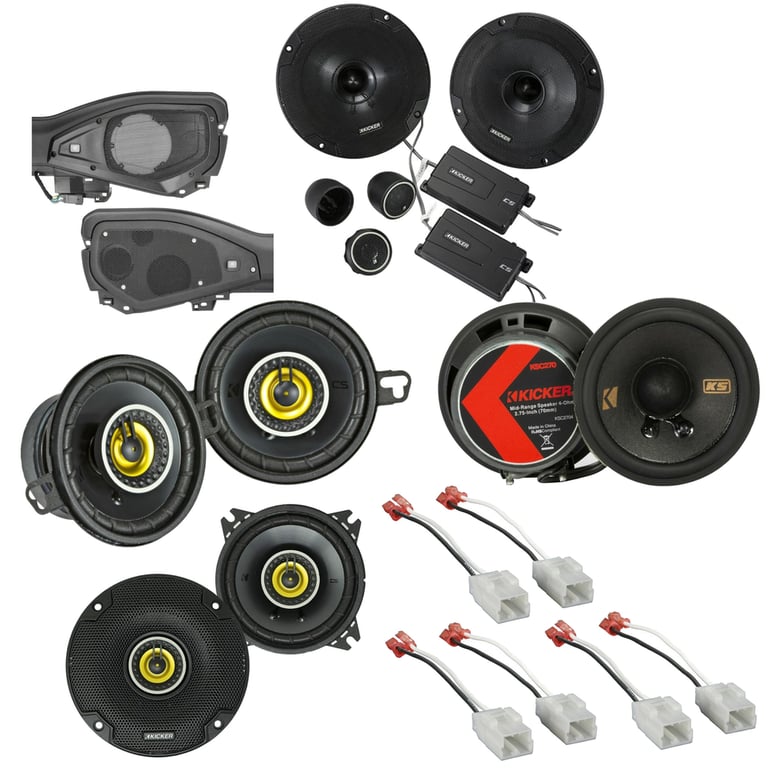 24-Current Wrangler JL /24-Current Gladiator JT Kicker & Speaker Bundle Image 1