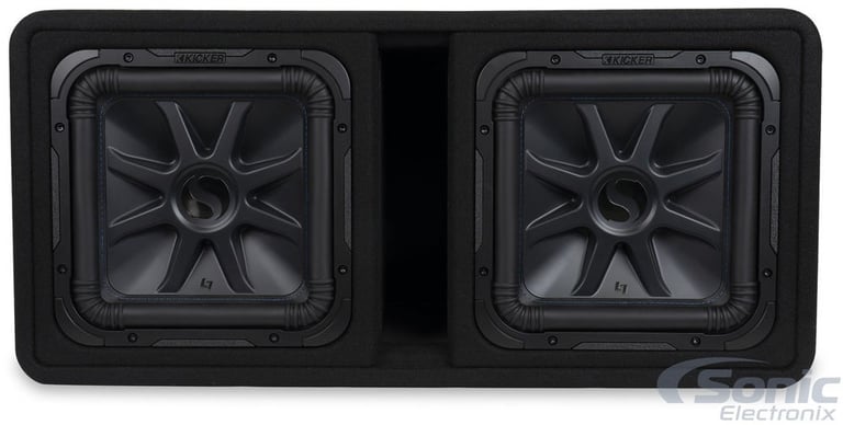 Kicker 44DL7S122 Loaded Sub Enclosure+ Kicker 43CXA1200.1 + Free Amp Kit Image 3