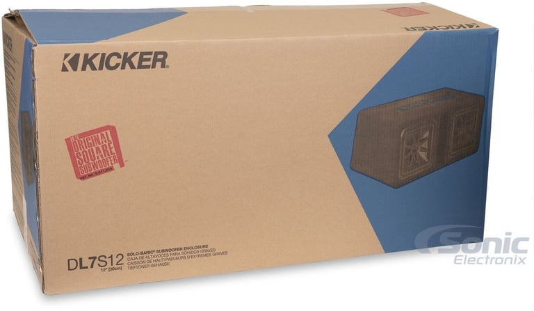 Kicker 44DL7S122 Loaded Sub Enclosure+ Kicker 43CXA1200.1 + Free Amp Kit Image 8
