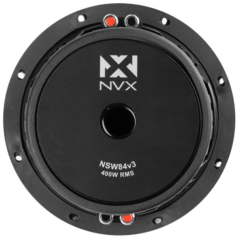 NVX Single 8" Complete Bass System w/ Ported Box, Amp, and Wiring Kit Image 10