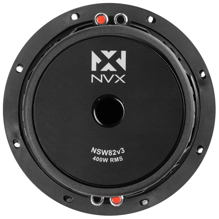 NVX Dual 8" Complete Bass System w/  Ported Box, Amp, and Wiring Kit Image 9