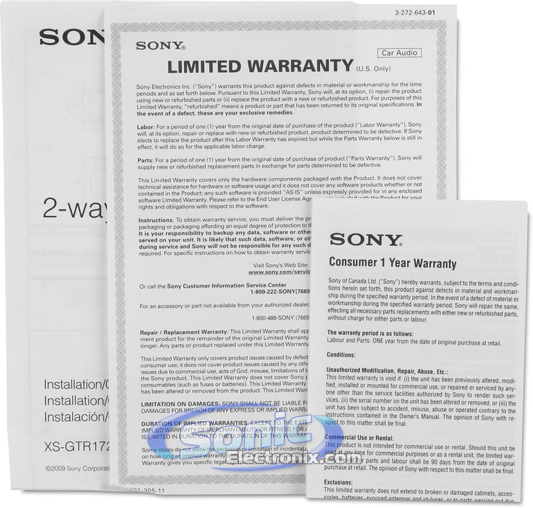 Sony XS-GTR1720 Image 11