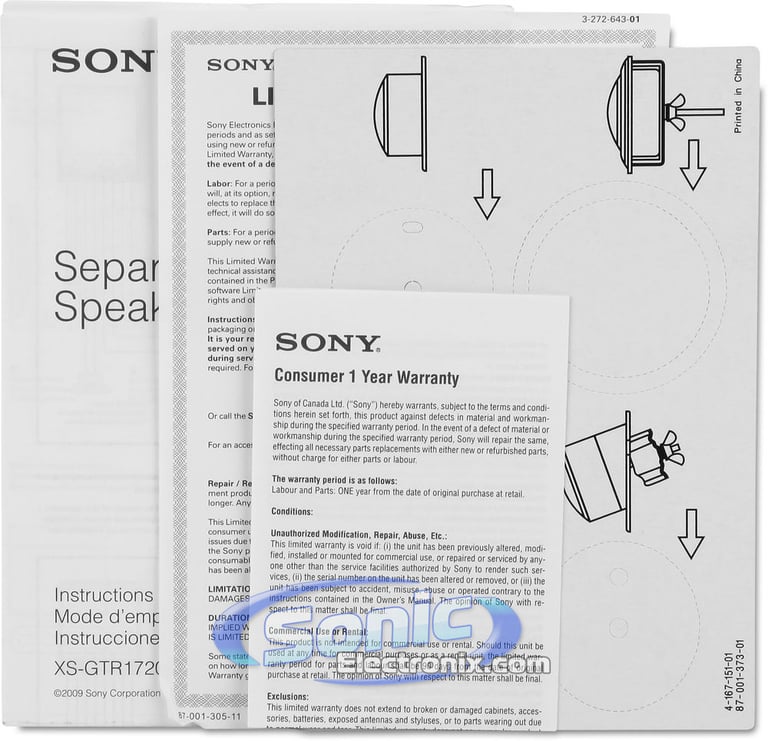 Sony XS-GTR1720S Image 13