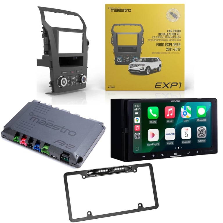 Alpine ILX-W770M Factory Radio Upgrade Kit for 2011-2019 Ford Explorer Image 1