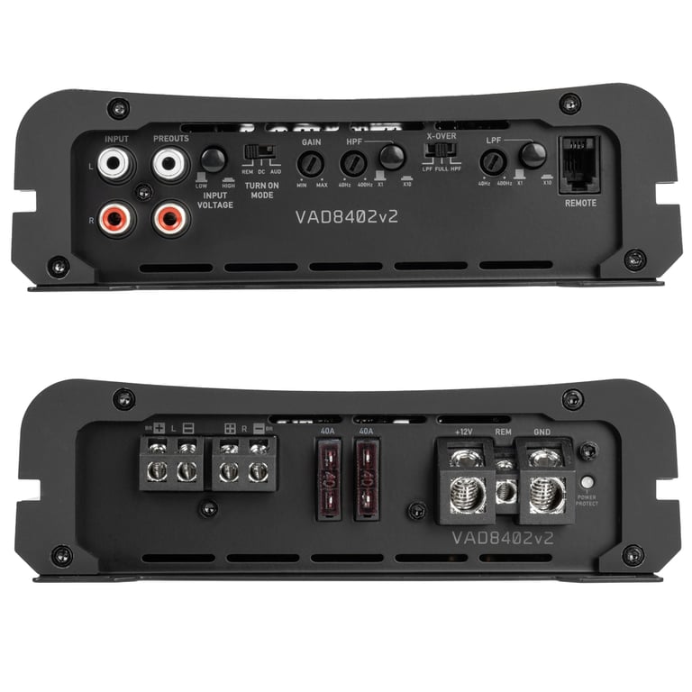 NVX VAD8402 v2, 2x Kicker L7T84 Subwoofers and NVX XKIT42 Amp Kit Image 3