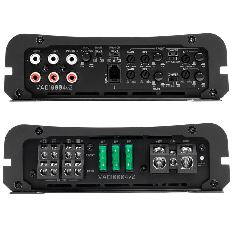 NVX VAD10004 v2 Amp, XFLOC4 Line Output Converter and XKIT44 4 Gauge Amp Kit Image 3