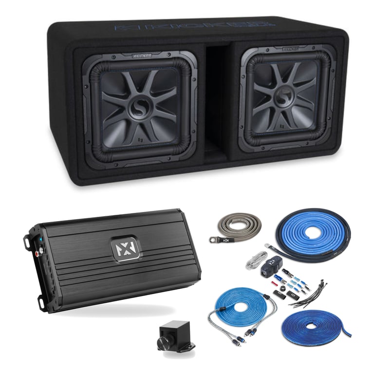 Kicker DL7S122 (44DL7S122), NVX NDA12001 Amp and XKIT42 Amp Kit Image 1