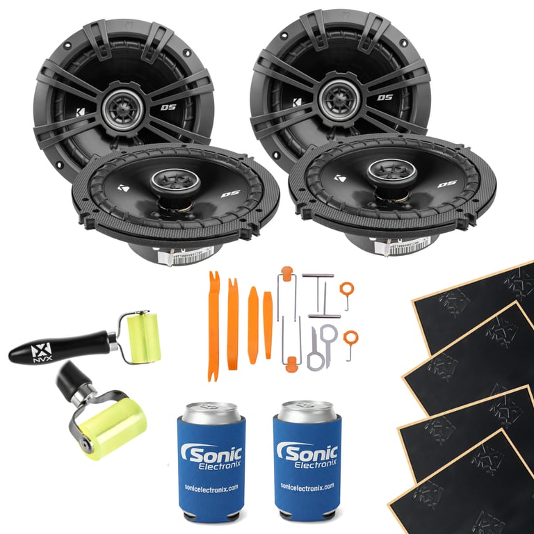 2 Pairs Kicker 6.5" Speakers (DSC650) w/ Free Speaker Install Kit Image 1