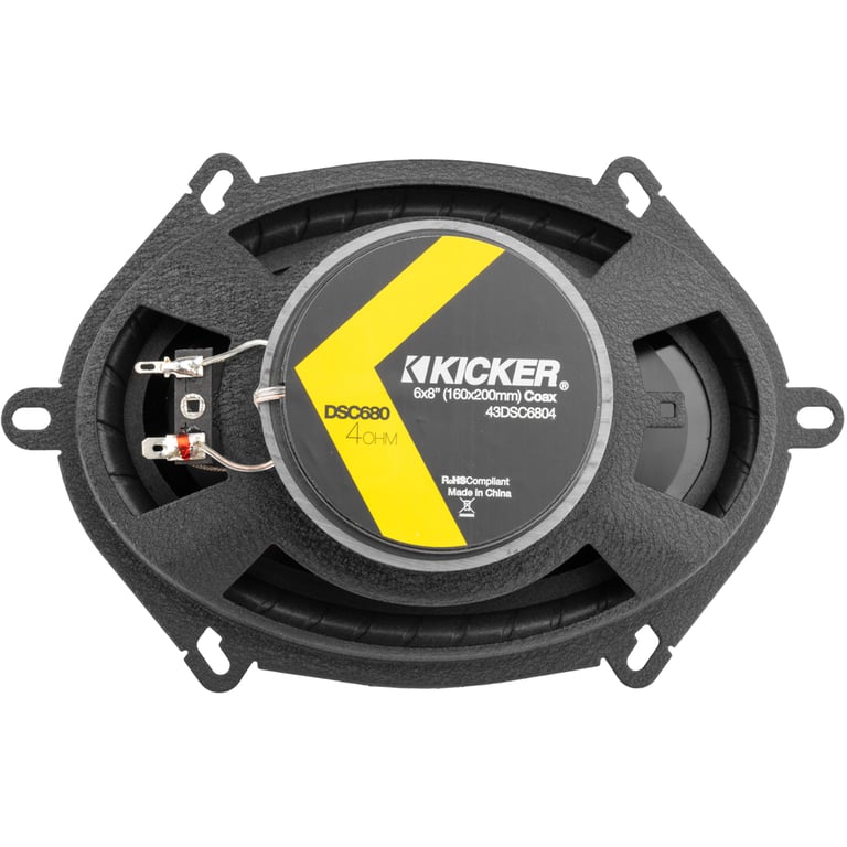 2 Pairs Kicker 6x8" Speakers (DSC680) w/ Free Speaker Install Kit Image 5