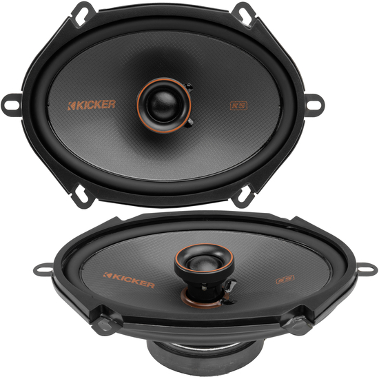 2 Pairs Kicker 6x8" Speakers (KSC68) w/ Free Speaker Install Kit Image 2