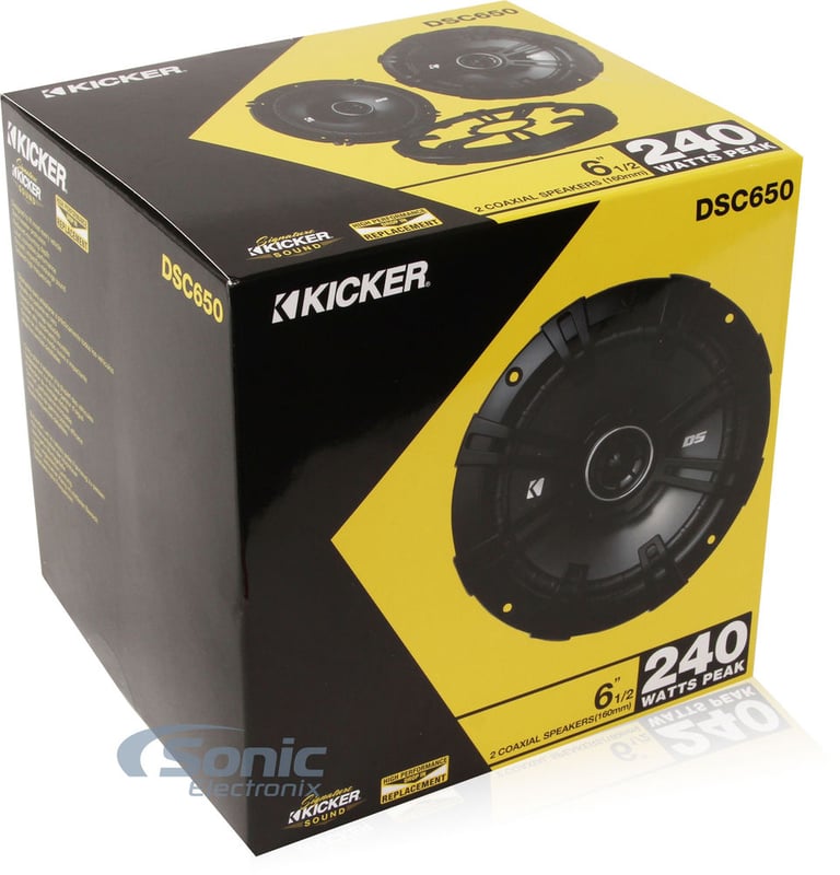 Kicker Speakers (DSC6504, DSC69304) + KEY200.4 Amp w/ Free Amp Install Kit Image 4