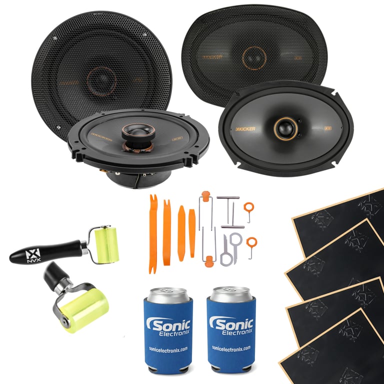 Kicker 6.5" and 6x9" KS Speakers (KSC65, KSC69) w/ Free Speaker Install Kit Image 1