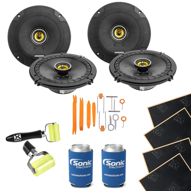 2 Pairs Kicker 6.5" Speakers (CSC65) w/ Free Speaker Install Kit Image 1