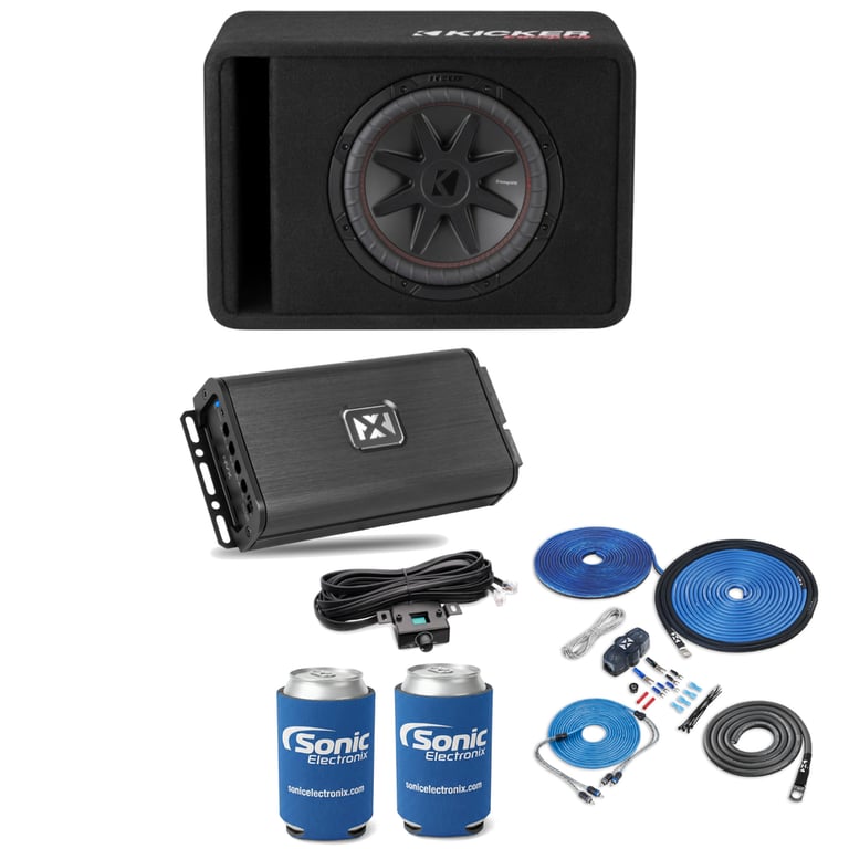 Kicker 52VCVR122 + NVX VADM1 v2 w/ Free Amp Install Kit Image 1