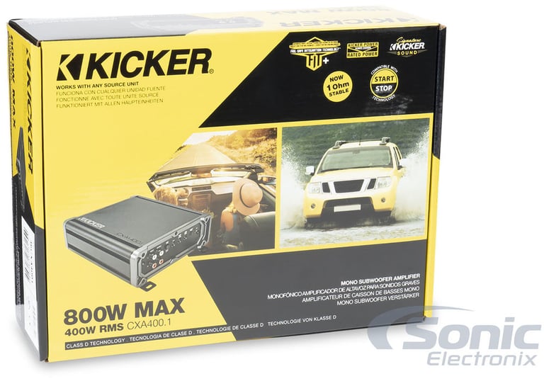 Kicker TCWRT82 Subwoofer + CXA400.1 Amp + Bass Remote w/ Free Amp Install Kit Image 11