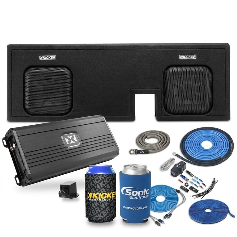 Kicker 51KTDL7T102 + NVX NDA15001 w/ Free Amp Install Kit Image 1