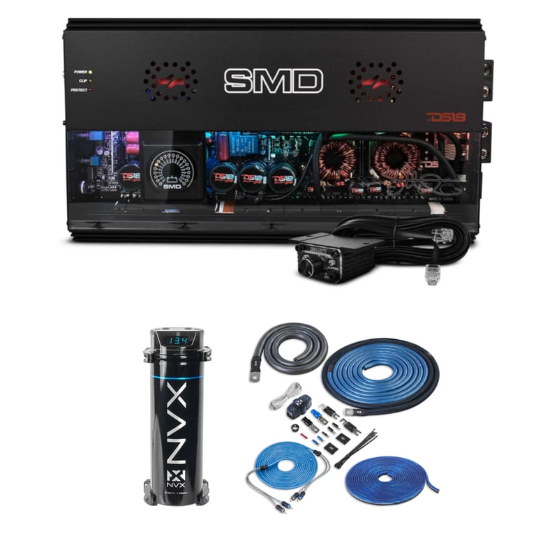 DS18 SMD-5000.1D + NVX Amp Kit + Capacitor Image 1