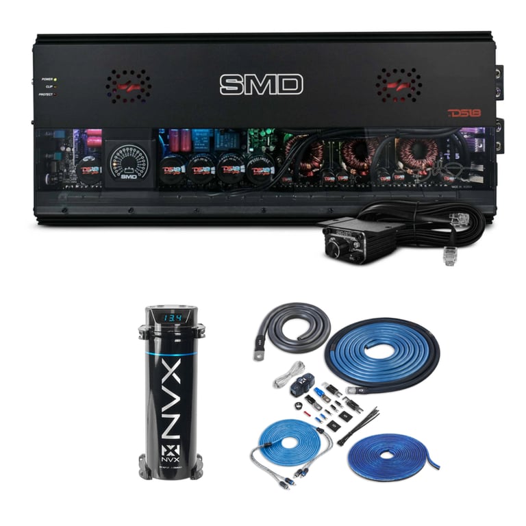 DS18 SMD-8500.1D Amplifier + NVX Amp Kit + Capacitor Image 1