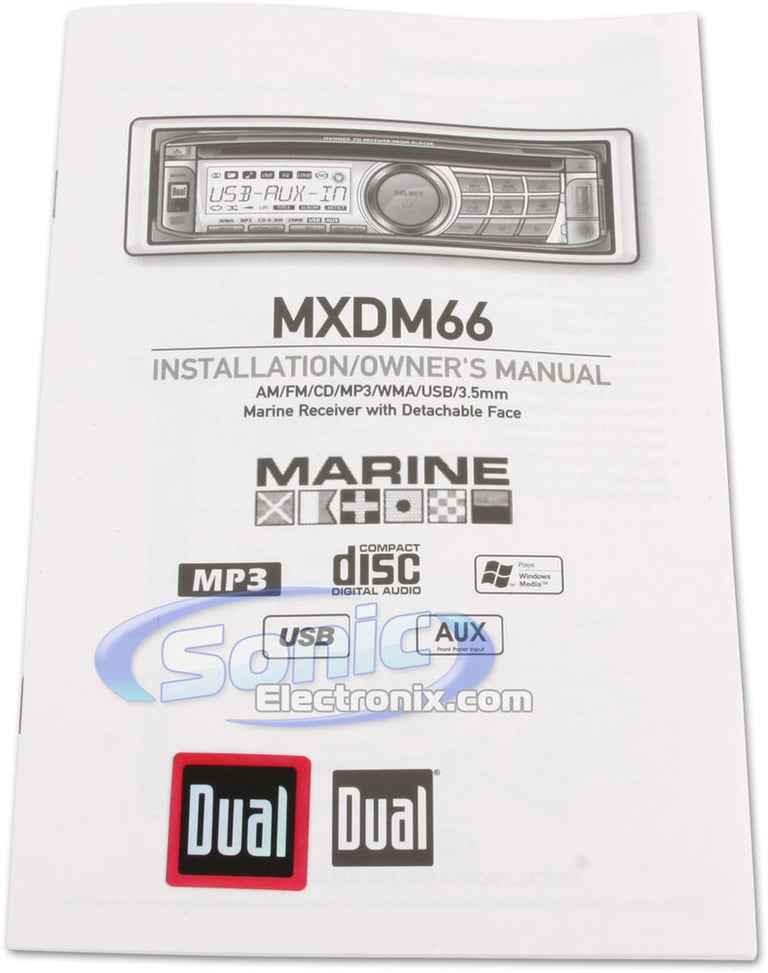 Dual MXCP664S1 Marine Head Unit + 6-1/2" Speakers Image 8