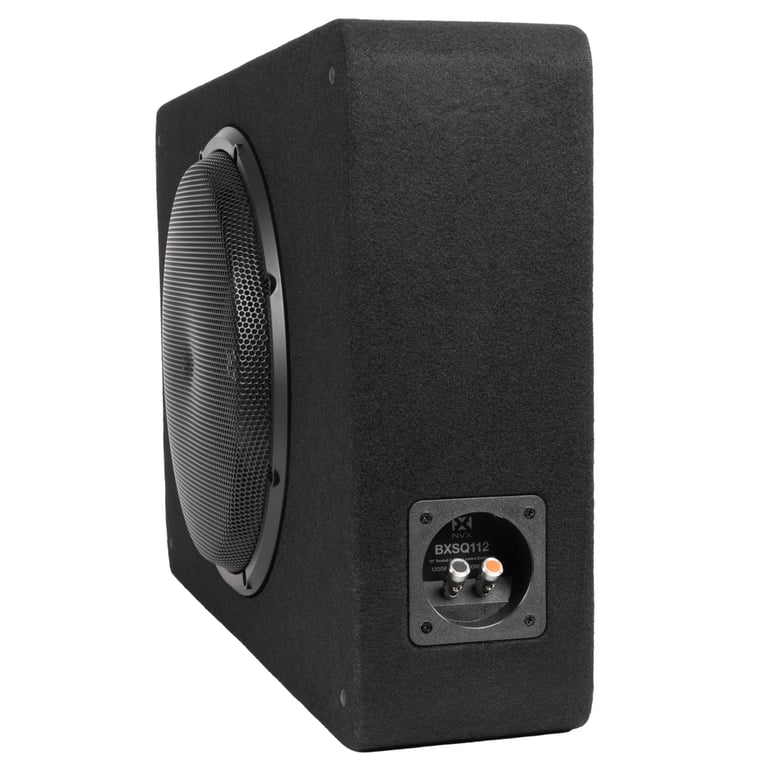 NVX BXSQ112 12" Subwoofer Enclosure + Monoblock Amplifier + Amp Kit Image 9
