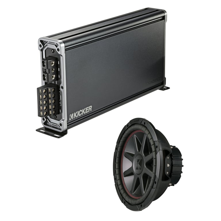 Kicker 43CXA6005 CXA600.5 600w RMS 5-Channel Car Amplifier Amp+12" Subwoofer Image 1