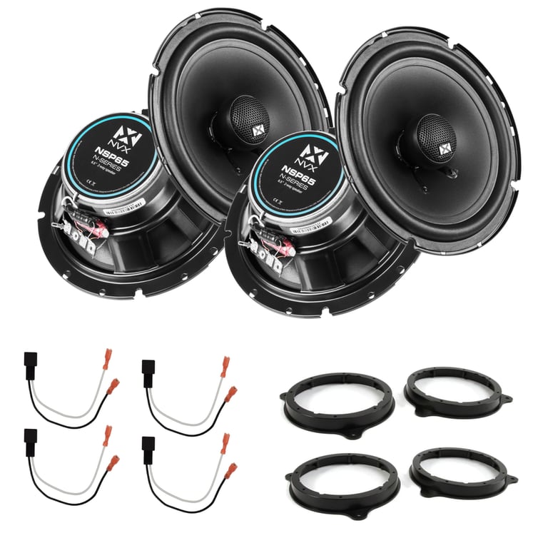 NVX Complete N-Series Speaker Upgrade Kit for 2007-2013 Nissan Versa Image 1