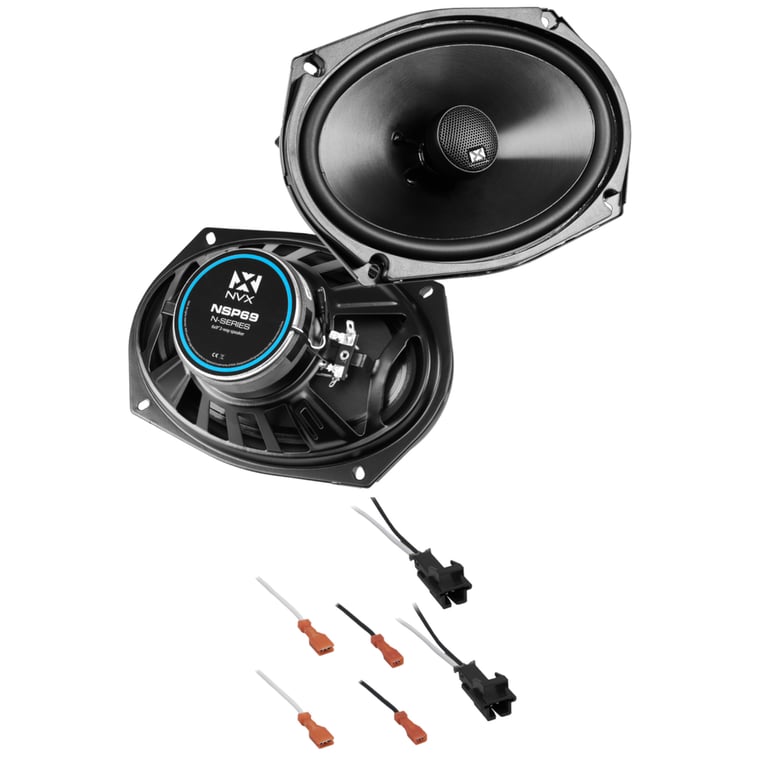NVX Rear N-Series Speaker Upgrade Kit for 1992-2005 Pontiac Grand Am Image 1