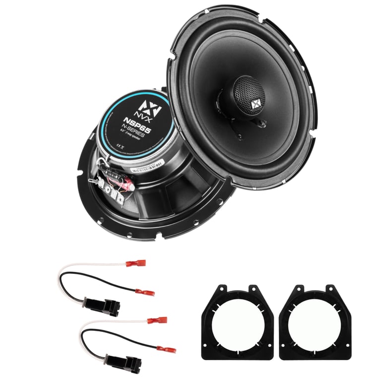 NVX Front N-Series Speaker Upgrade Kit for 1996-2019 Chevy Express (1500-3500) Image 1