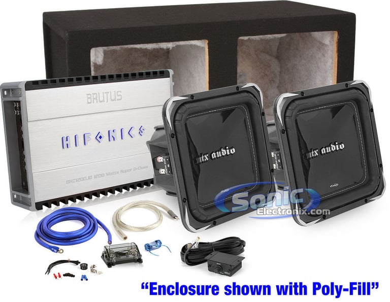 1800W Complete Hifonics + MTX Audio Bass Package Image 1