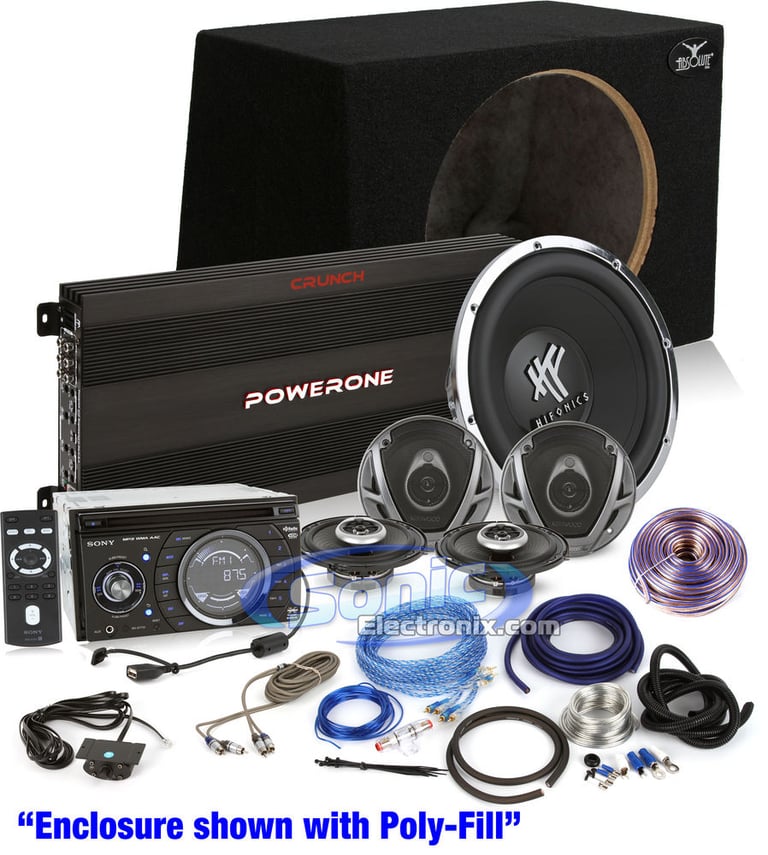 All-Inclusive Car Audio Kit: Sony, Kenwood and Hifonics Image 1
