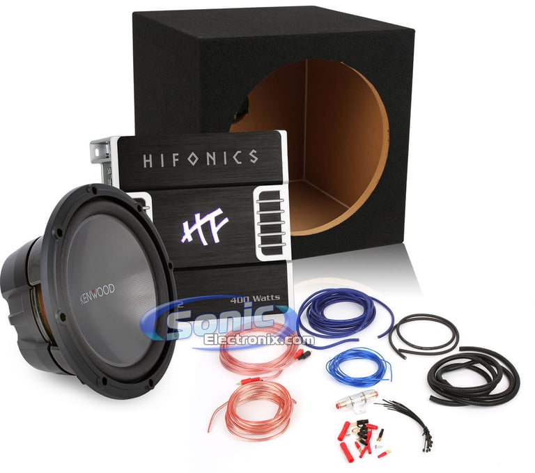 1200W Complete Kenwood + Hifonics Bass Package Image 1